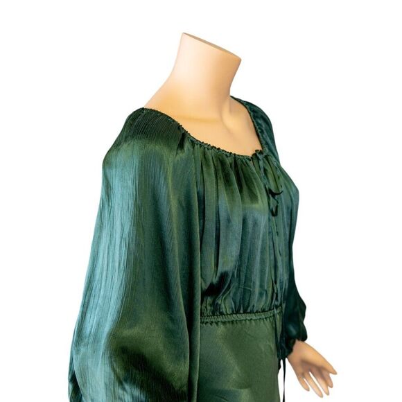 AUGUSTE THE LABEL Emerald Green Zelda Midi Dress  * Medium - Picture 14 of 16